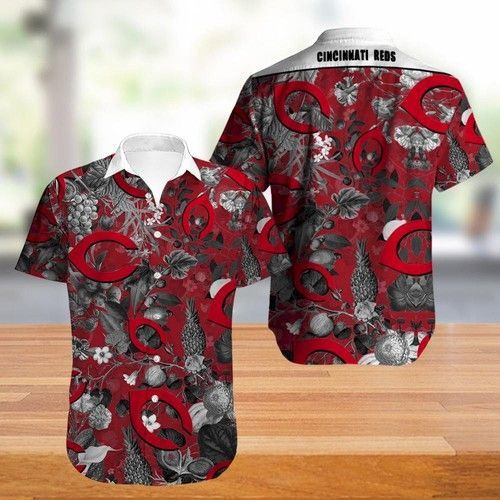 Cincinnati Reds Hawaiian Shirt Tropical Aloha Button Up
