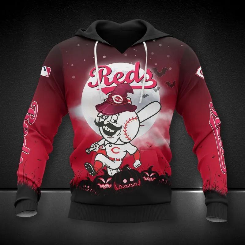 Cincinnati Reds Mascot MLB All Over Print Hoodie