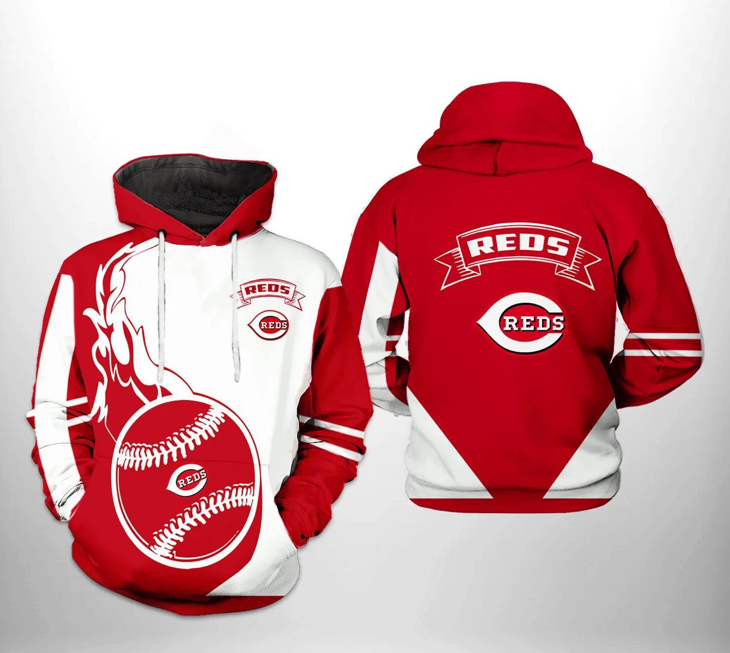 Cincinnati Reds MLB MLB All Over Print Hoodie