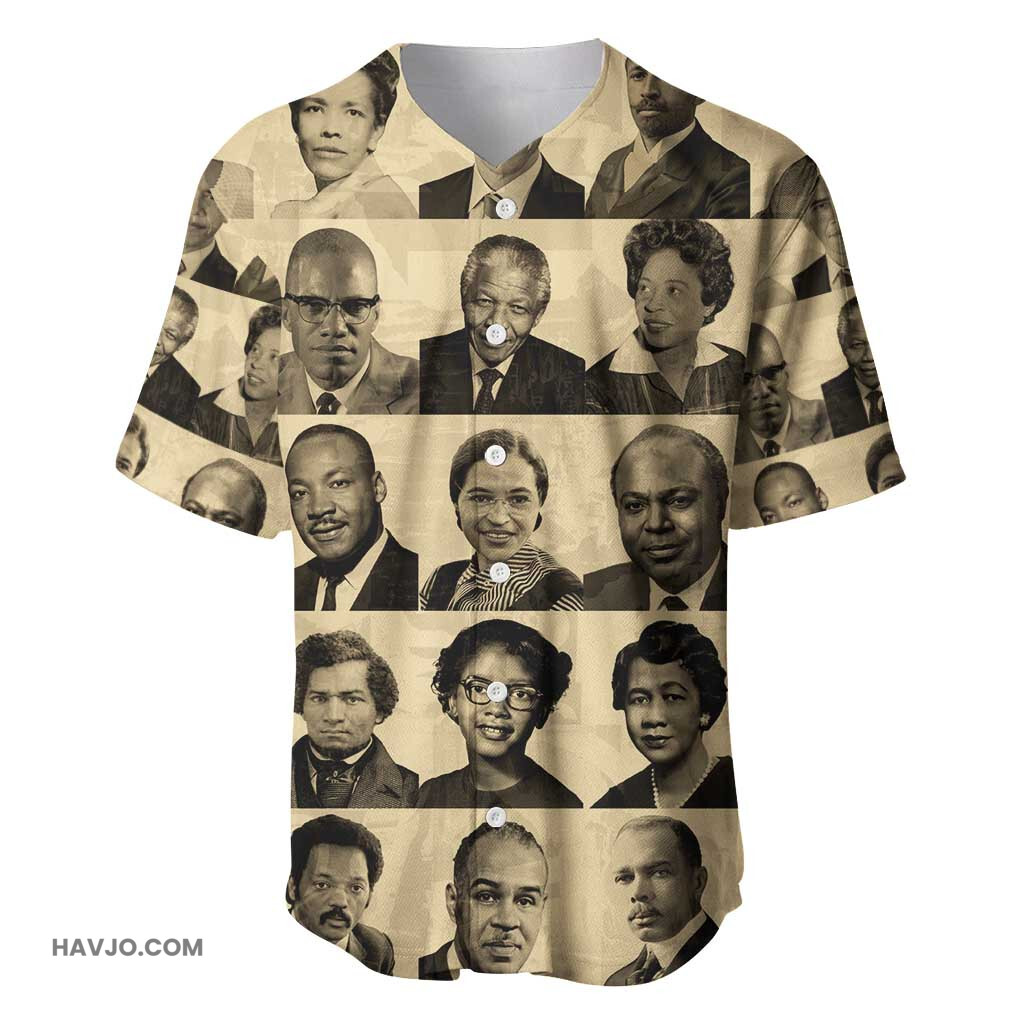 Civil Rights Leaders African American Baseball Jersey