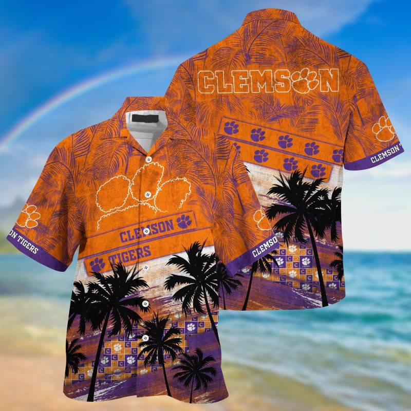 Clemson Tigers Ncaa Trending Summer Hawaiian Shirt Tropical Aloha Button Up