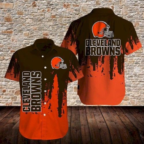 Cleveland Browns Hawaiian Shirt Tropical Aloha Button Up