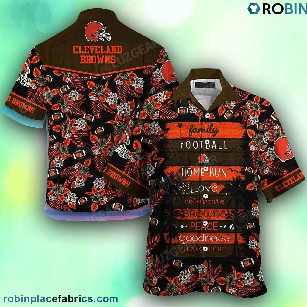 Cleveland Browns This Hawaiian Shirt Tropical Aloha Button Up