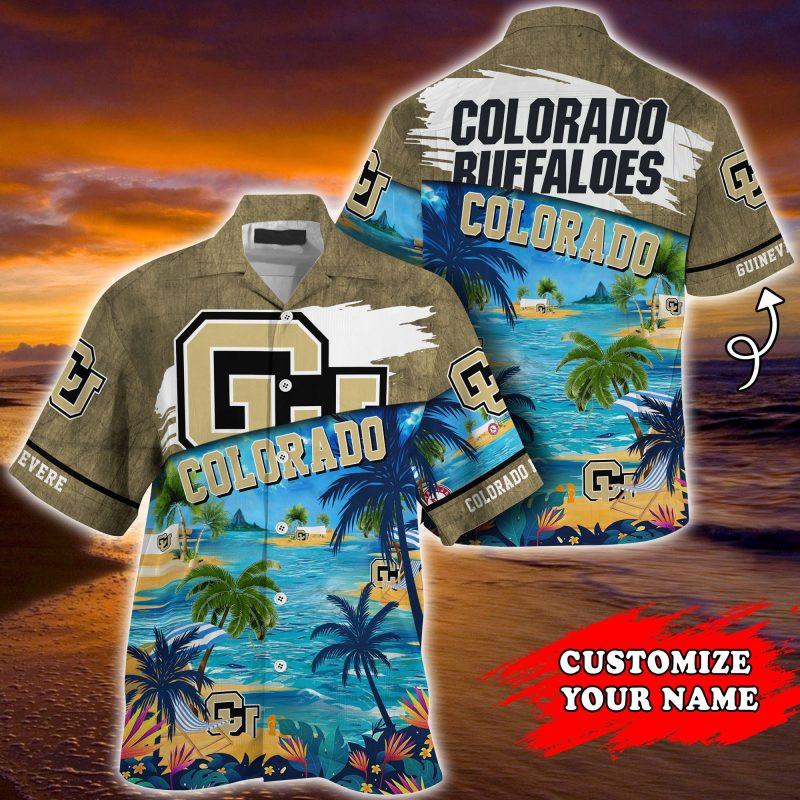Colorado Buffaloes Ncaa Personalized Summer Hawaiian Shirt Tropical Aloha Button Up