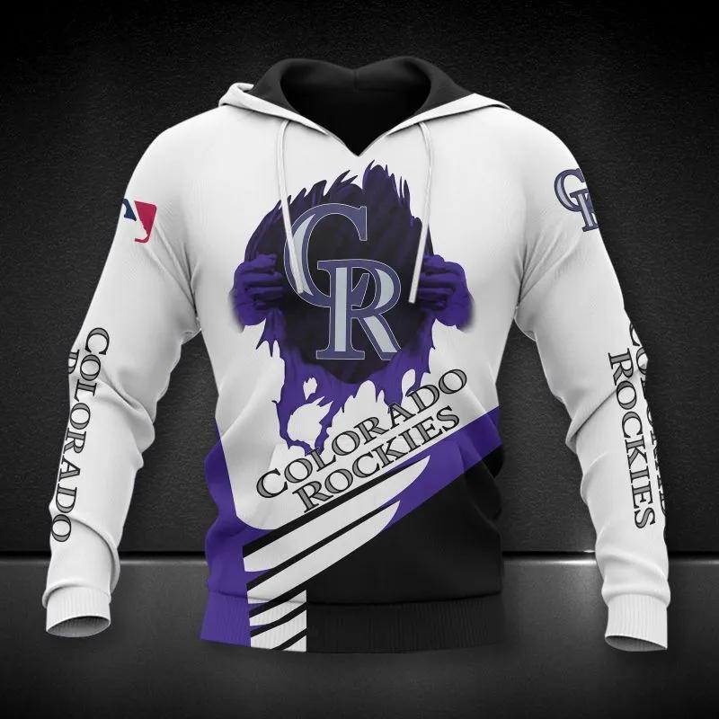 Colorado Rockies Big Logo All Over Print Apparel 1