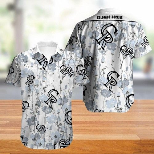 Colorado Rockies Hawaiian Shirt Tropical Aloha Button Up