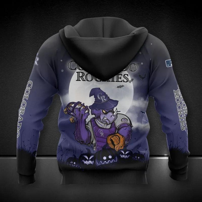 Alternative view of Colorado Rockies Mascot MLB All Over Print Hoodie