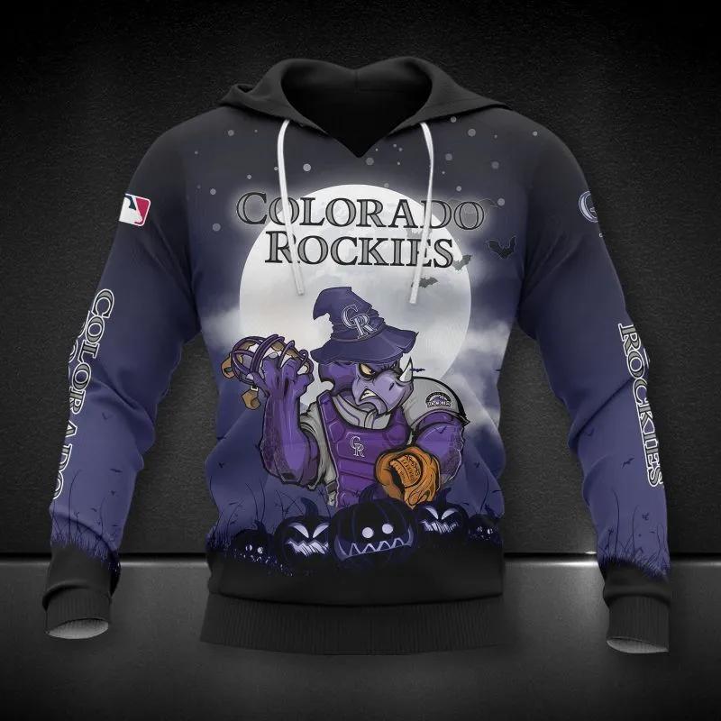 Colorado Rockies Mascot MLB All Over Print Hoodie