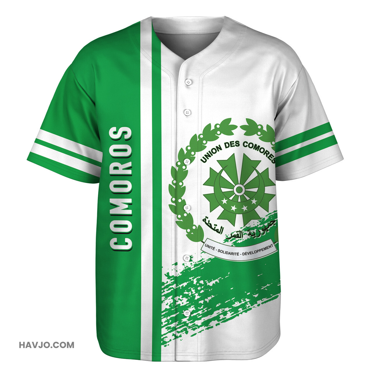 Comoros Quater Style Baseball Jersey