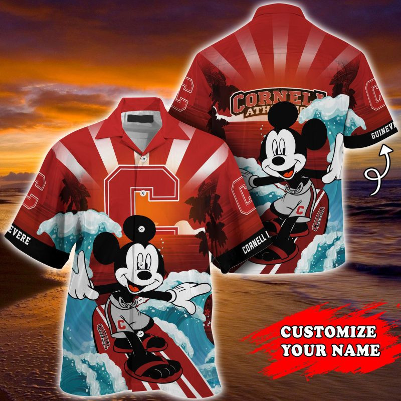 Cornell Big Red Ncaa Summer Personalized Hawaiian Shirt Tropical Aloha Button Up