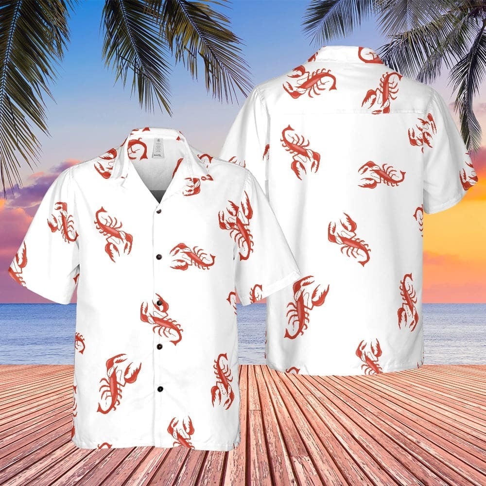 Cosmo Kramer Seinfeld Lobster Hawaiian Shirt Mens Aloha Shirt Fan Gifts For Him