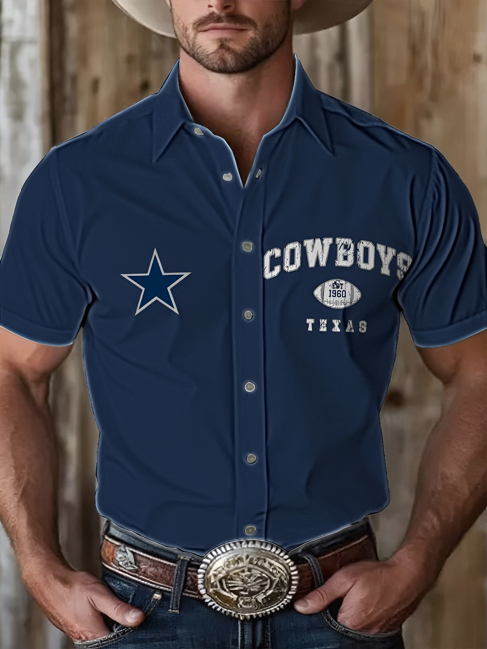 Cowboys Texas EST 1960 Dallas Cowboys Hawaiian Shirt Dallas Cowboys Shirt Football Gifts For Men