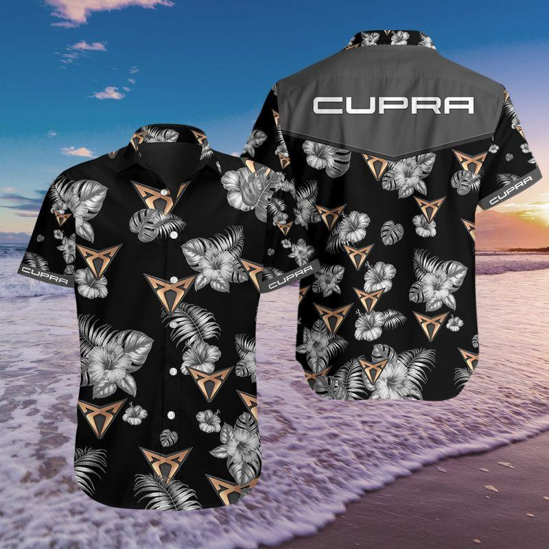 Cupra Racing Hawaiian Shirt Tropical Aloha Button Up