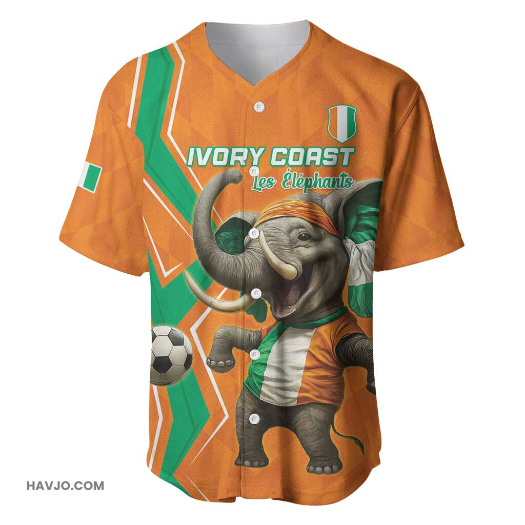 Custom Afro Ivory Coast Football Go Champions Baseball Jersey