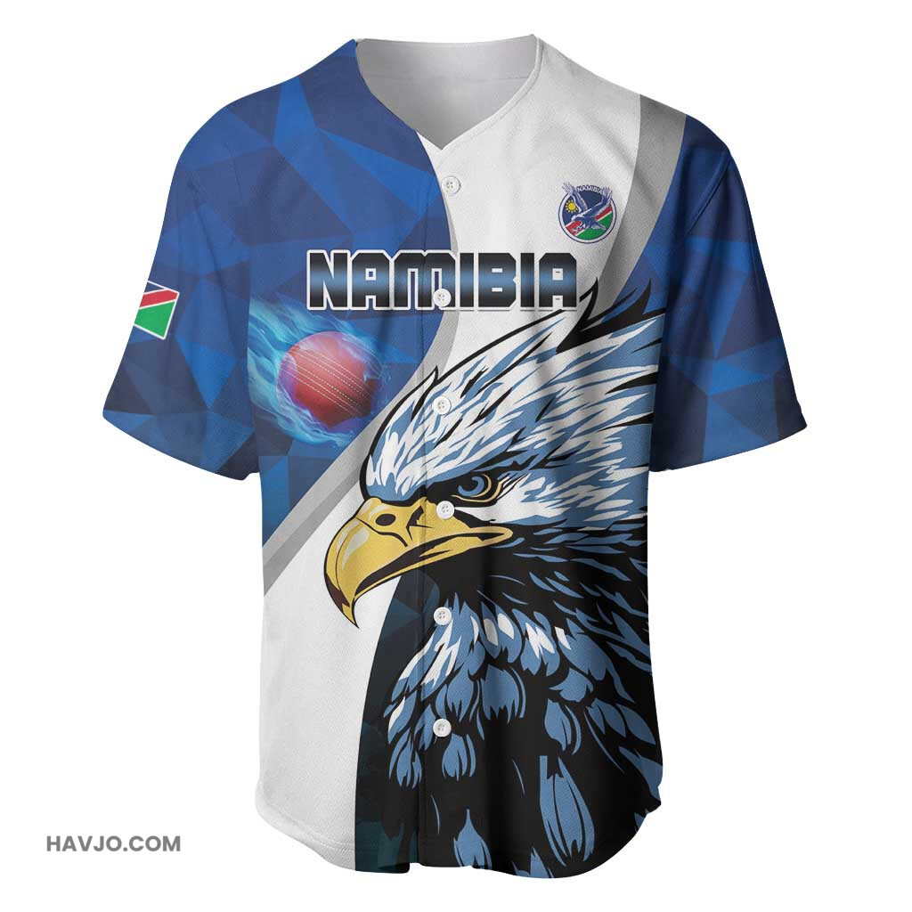 Custom Afro Namibia Cricket Go Eagles Baseball Jersey