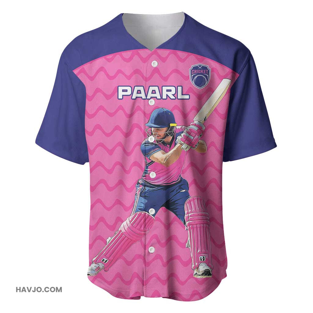 Custom Afro South Africa Cricket Go Paarl Baseball Jersey