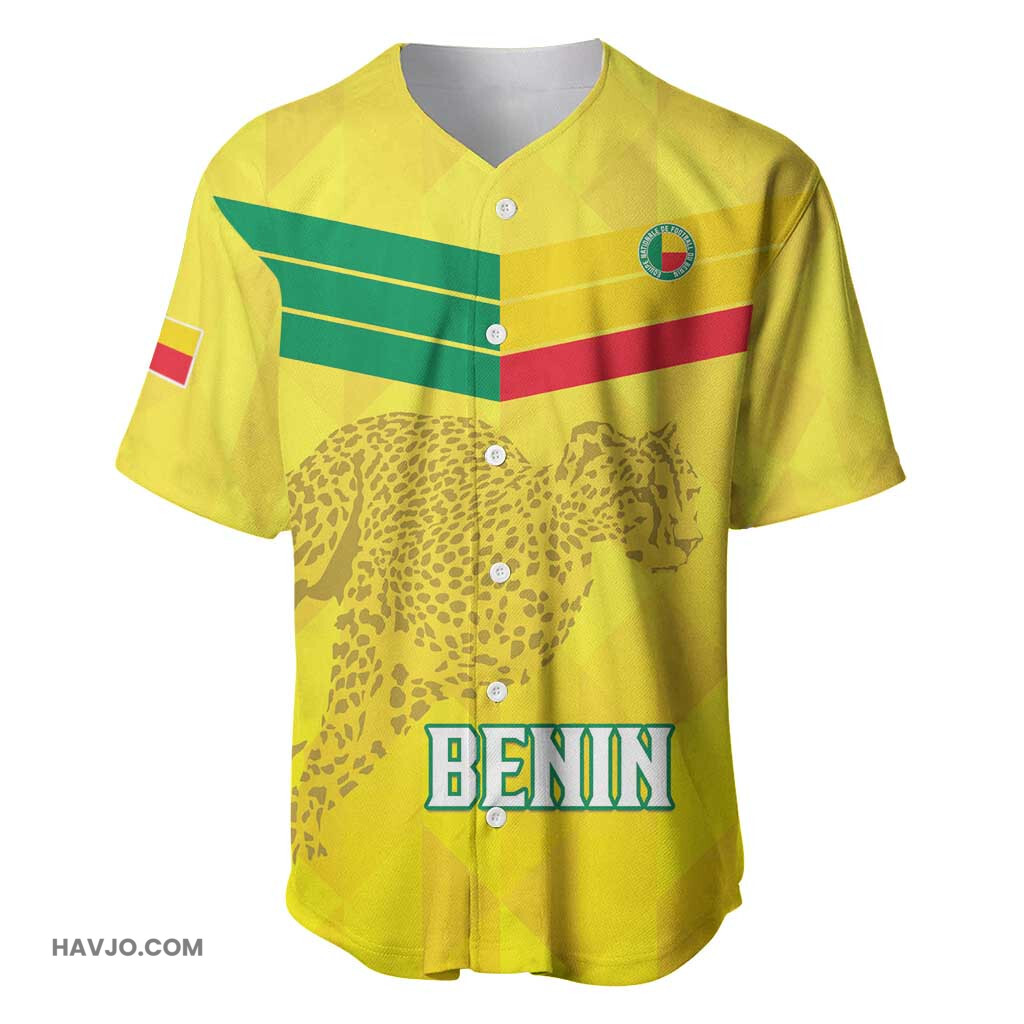 Custom Benin Football Go Les Guepards Baseball Jersey