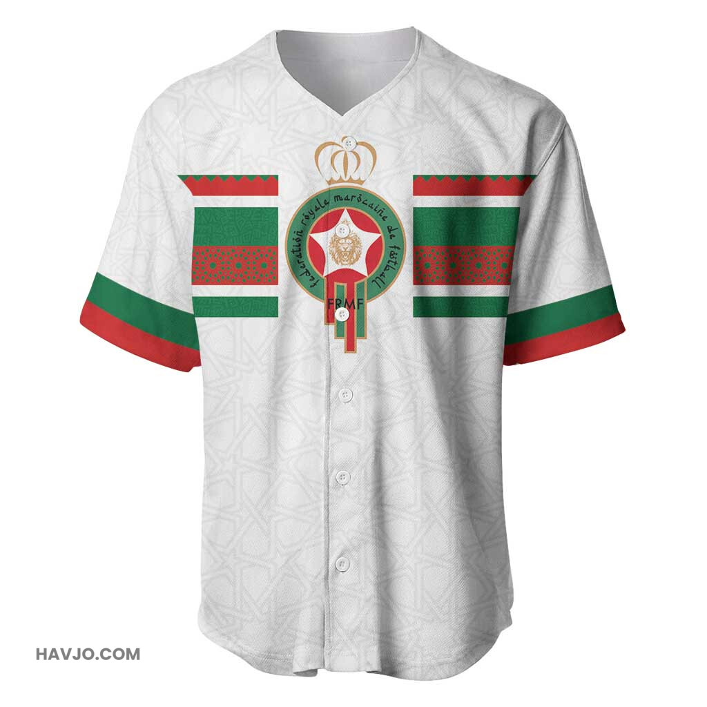 Custom Moroccan Football The Hunt of Atlas Lions Baseball Jersey