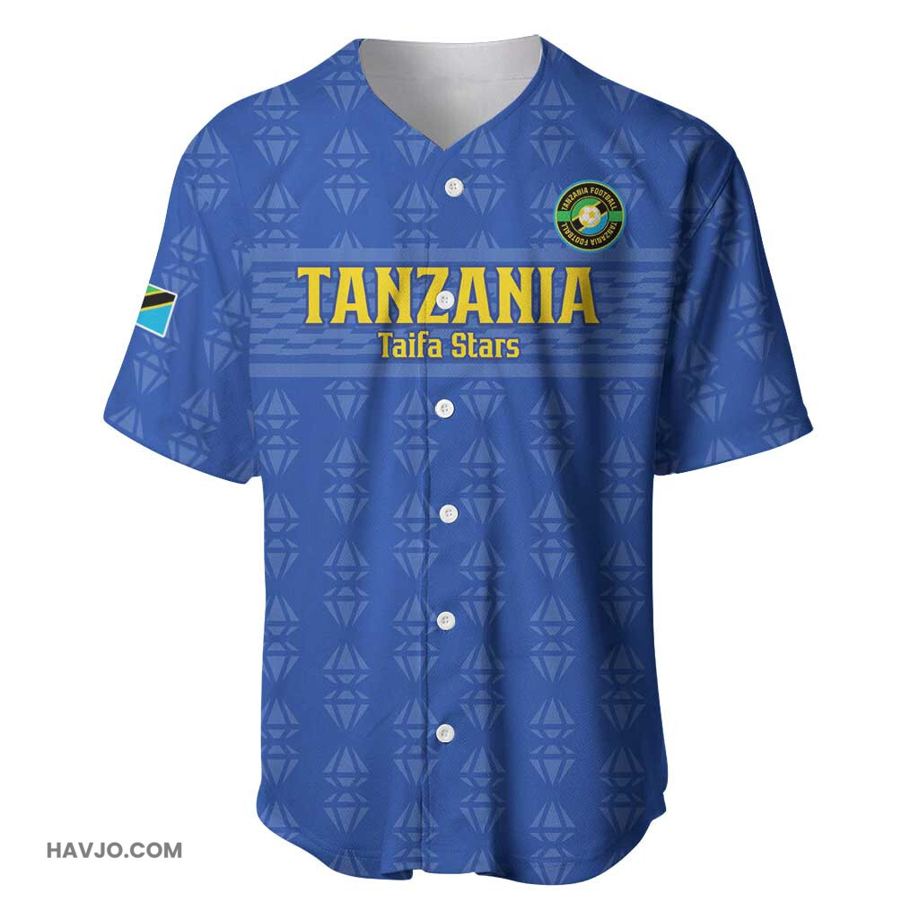 Custom Tanzania Football Taifa Stars Go Champions Baseball Jersey