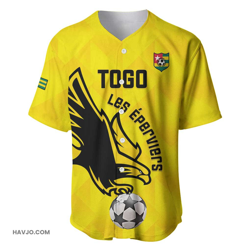 Custom Togo Football Go Champions Baseball Jersey