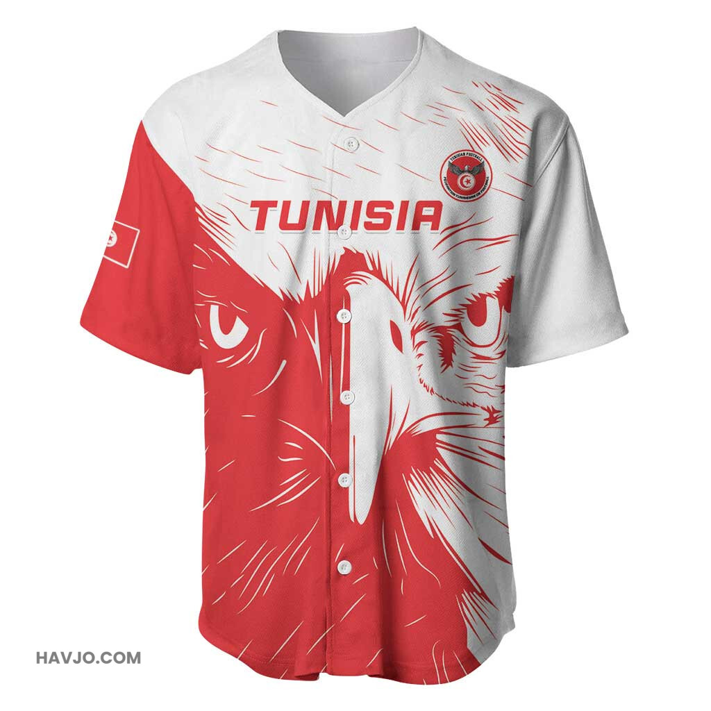 Custom Tunisia Football Go Champions Baseball Jersey