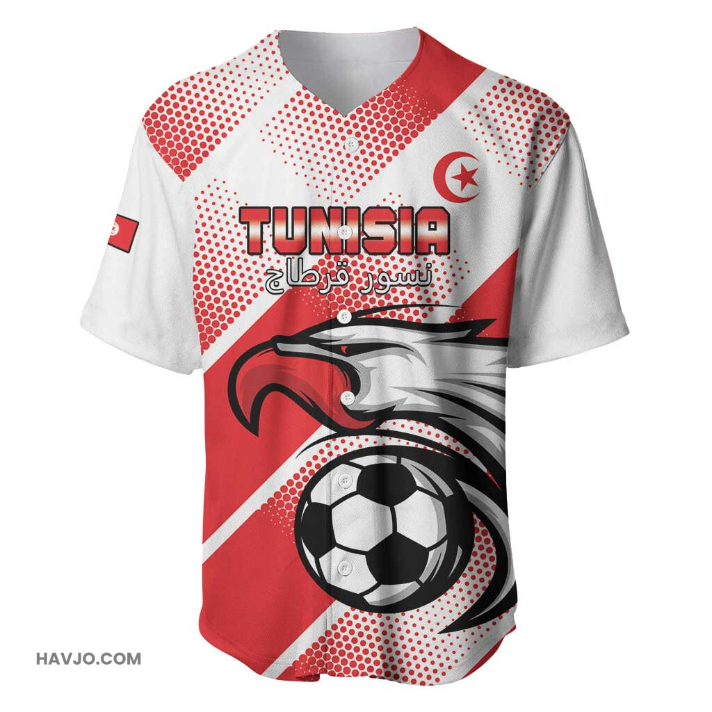 Custom Tunisia Football Go Eagles of Carthage Baseball Jersey