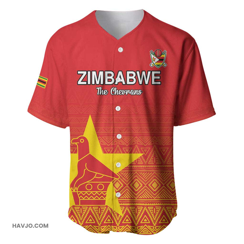 Custom Zimbabwe Cricket Go Champions Baseball Jersey