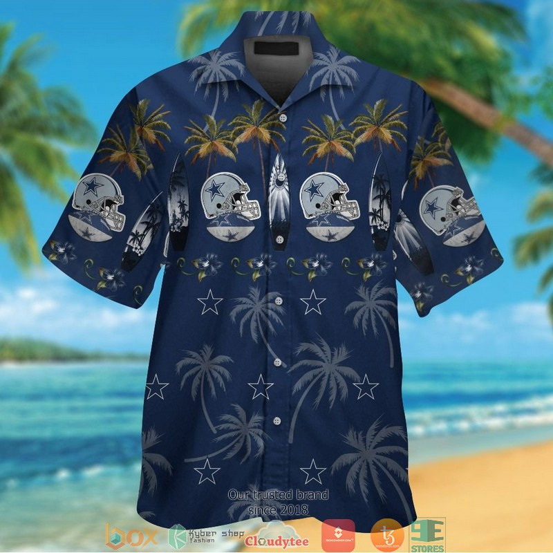 Dallas Cowboys Coconut Hawaiian Shirt Tropical Aloha Button Up