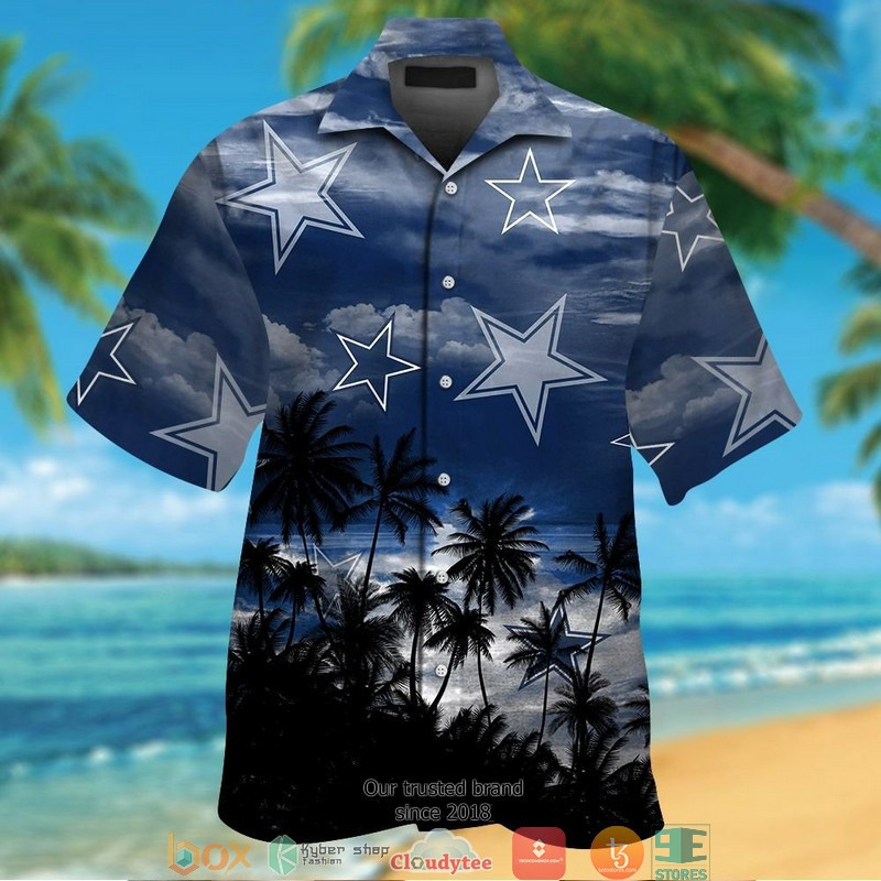 Dallas Cowboys Coconut Island Hawaiian Shirt Tropical Aloha Button Up