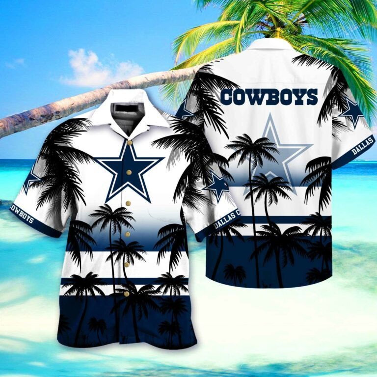 Dallas Cowboys Coconut Summer Hawaiian Shirt Tropical Aloha Button Up