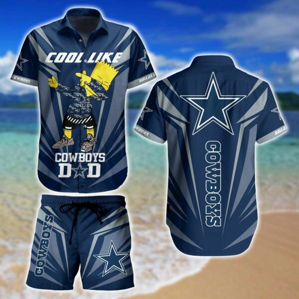 Dallas Cowboys Cool Like Hawaiian Shirt Tropical Aloha Button Up