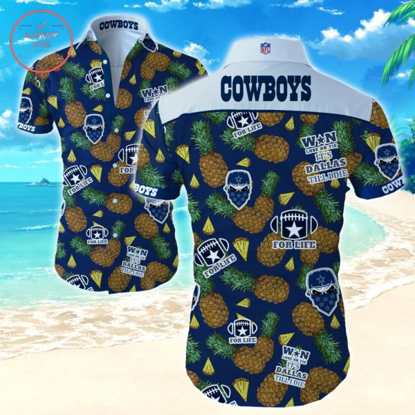 Dallas Cowboys For Life Hawaiian Shirt Tropical Aloha Button Up