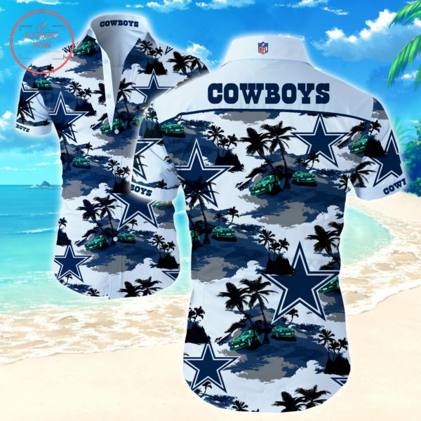 Dallas Cowboys Island Hawaiian Shirt Tropical Aloha Button Up