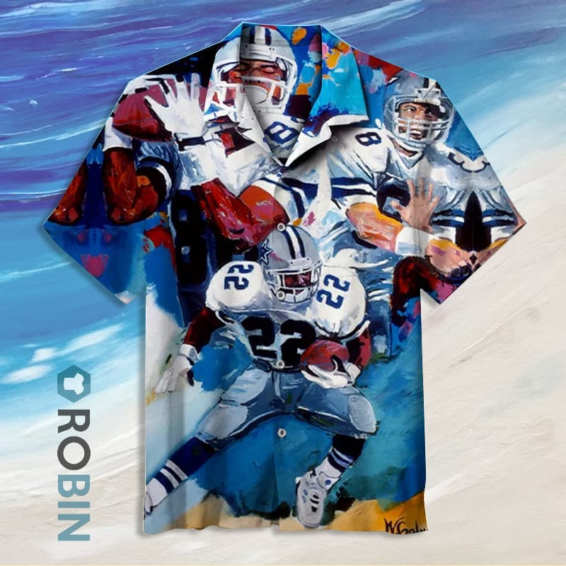 Dallas Cowboys Retro War Hawaiian Shirt Tropical Aloha Button Up