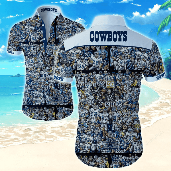 Dallas Cowboys Sport Aloha Hawaiian Shirt Tropical Aloha Button Up