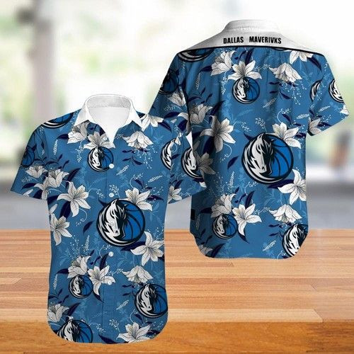 Dallas Mavericks Hawaiian Shirt Tropical Aloha Button Up