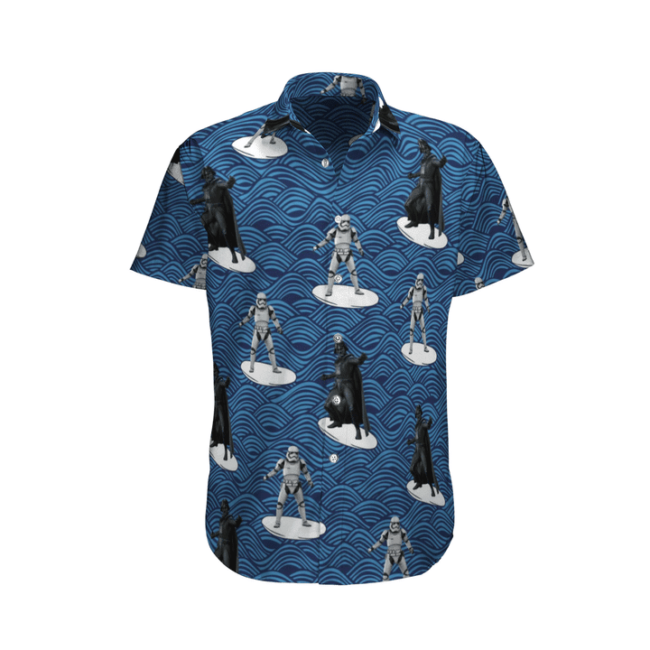 Darth Vader Stormstrooper Star Wars Shirts Hawaiian Shirt Tropical Aloha Button Up