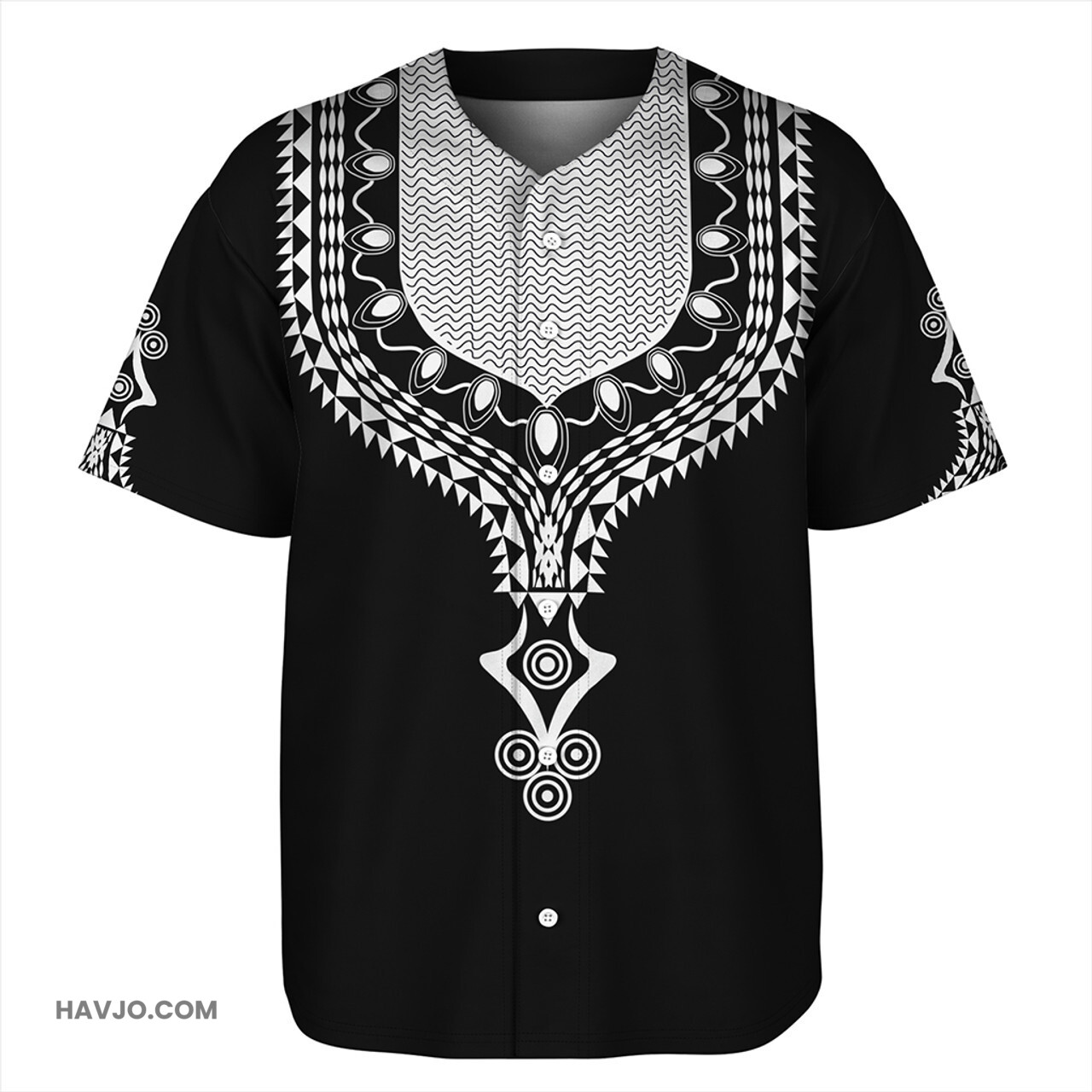 Dashiki Dashiki Black Color Baseball Jersey