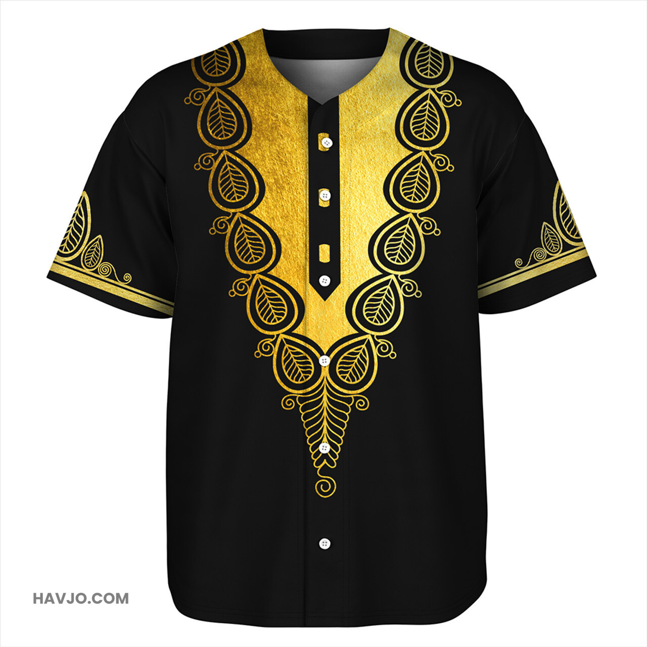 Dashiki Dashiki Golden Baseball Jersey
