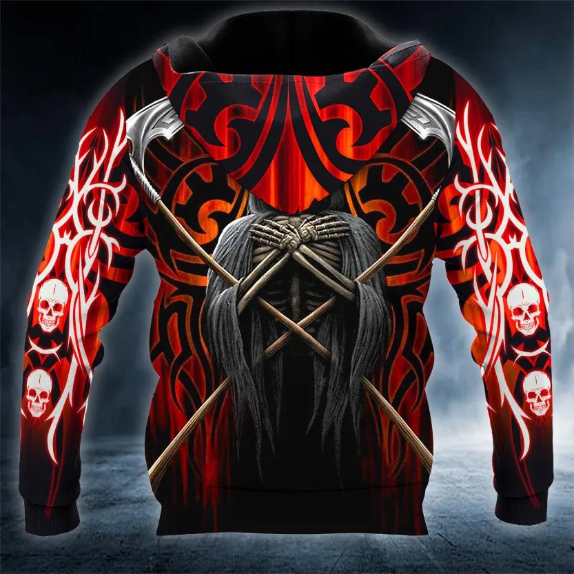 Alternative view of Death Note Skull 3D All Over Print Hoodie