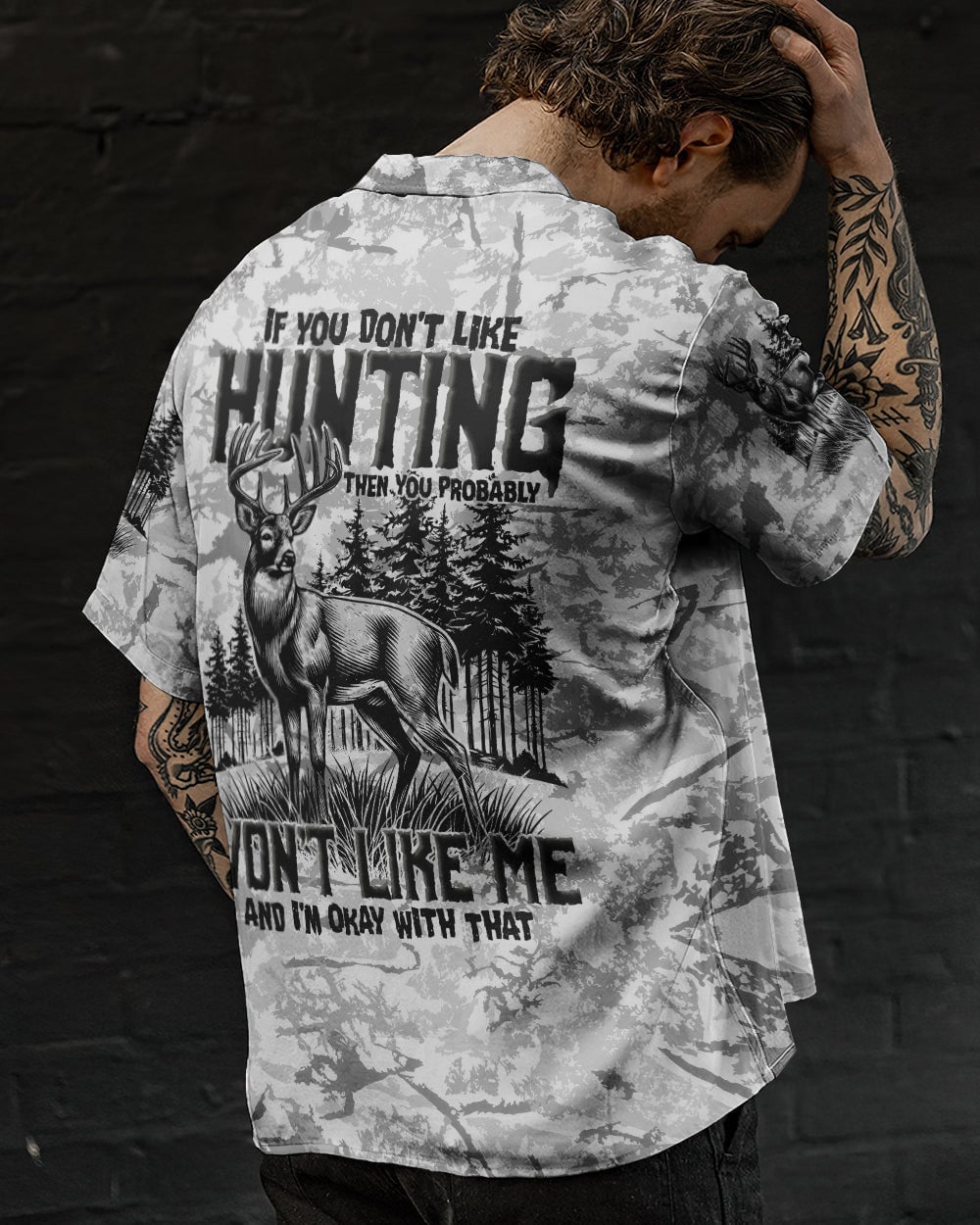 Deer If You Don't Like Hunting Camo Hawaiian Shirt Hunting Season Clothing Gifts For Hunters