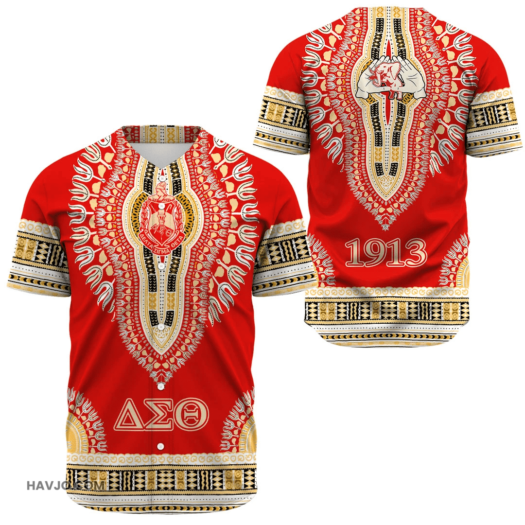 Delta Sigma Theta Dashikis Baseball Jersey