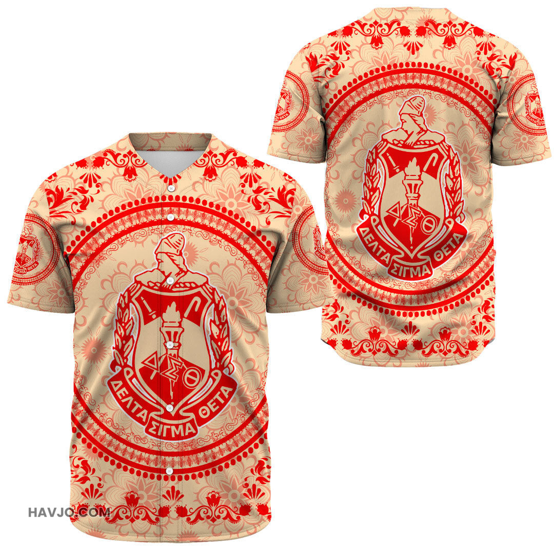 Delta Sigma Theta Floral Patterns Baseball Jersey