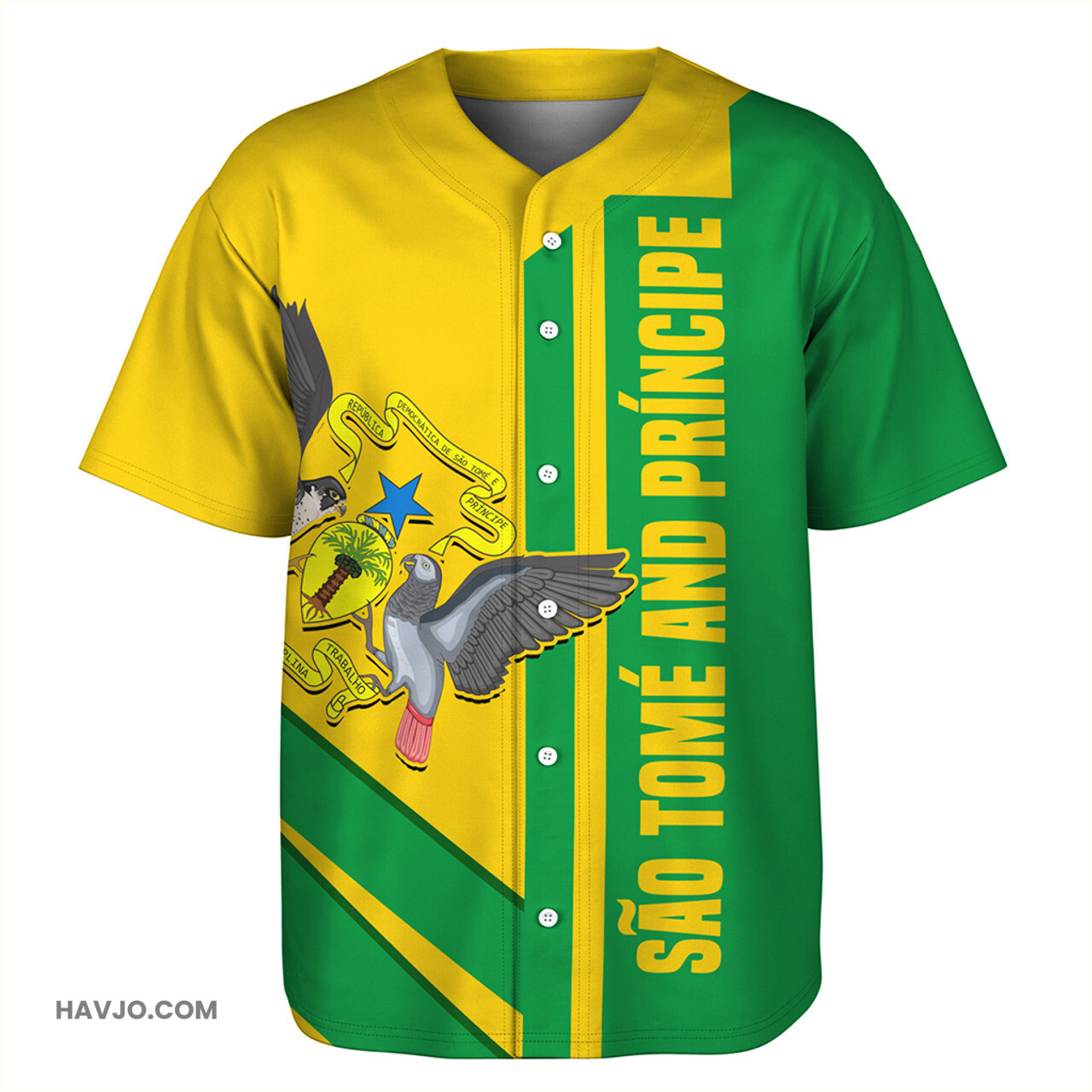 Democratic Republic of Sao Tome and Principe Casual Style Baseball Jersey