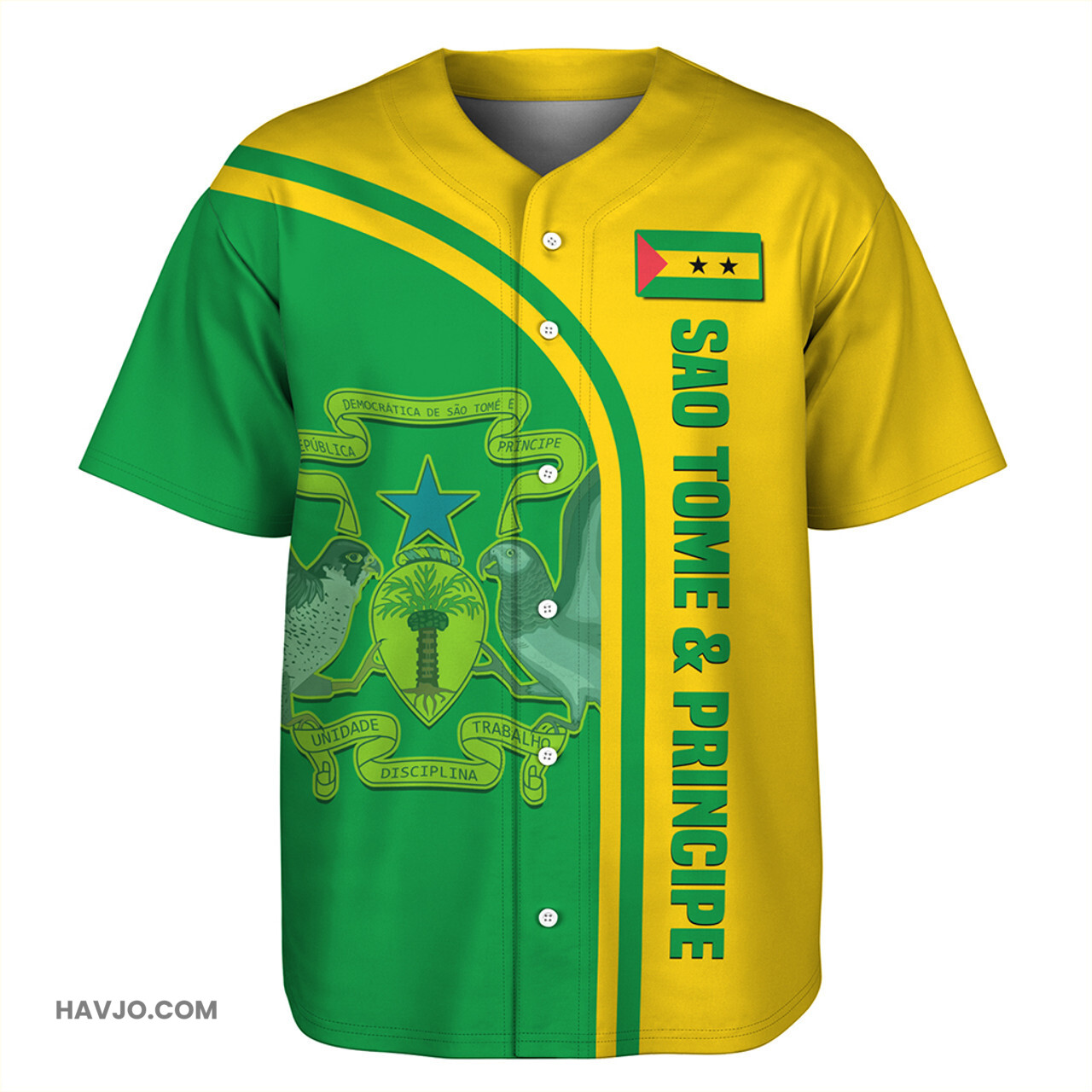 Democratic Republic of Sao Tome and Principe Custom In My Heart Baseball Jersey