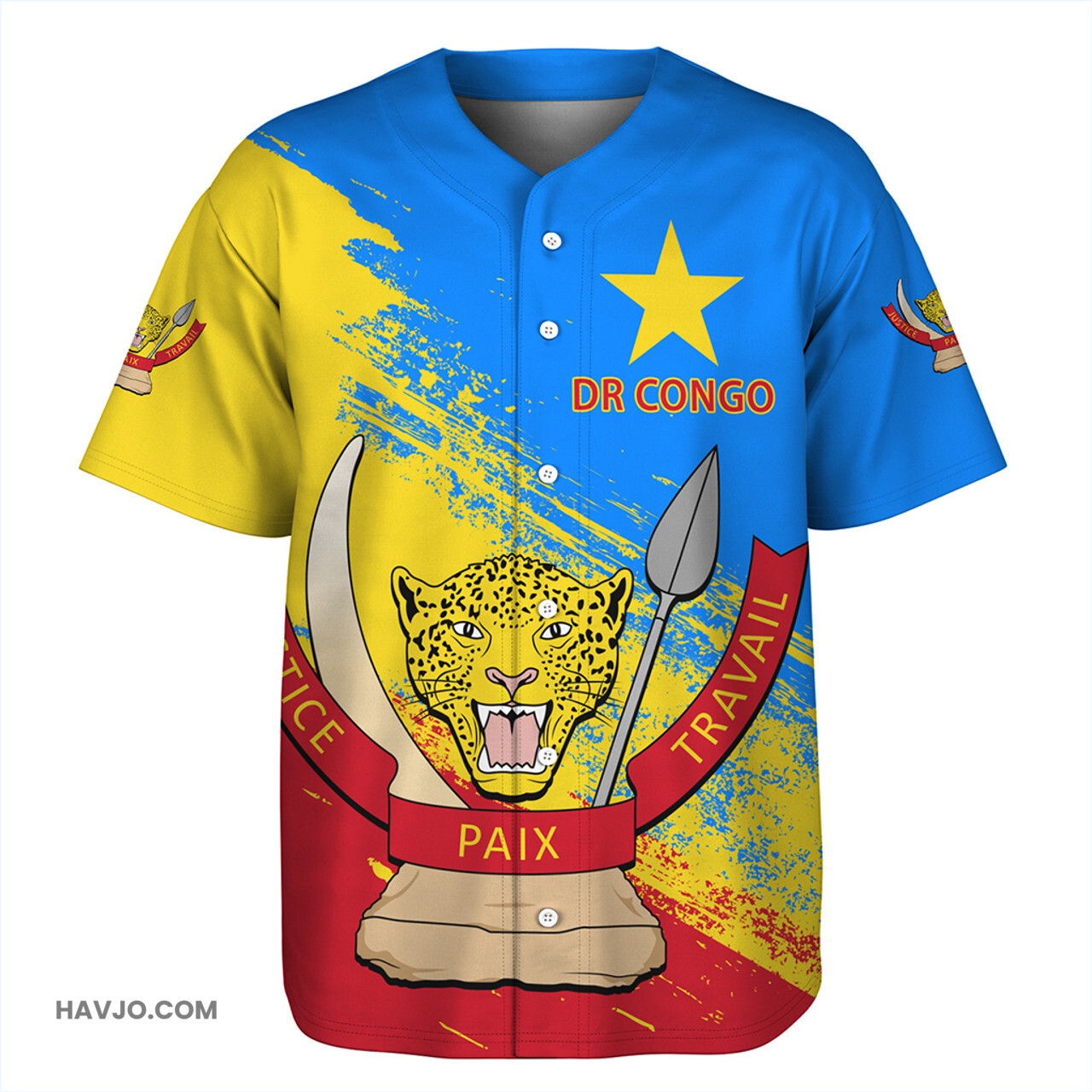 Democratic Republic Of The Congo Special Style Baseball Jersey