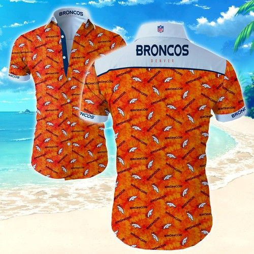 Denver Broncos Classic Premium Hawaiian Shirt Tropical Aloha Button Up