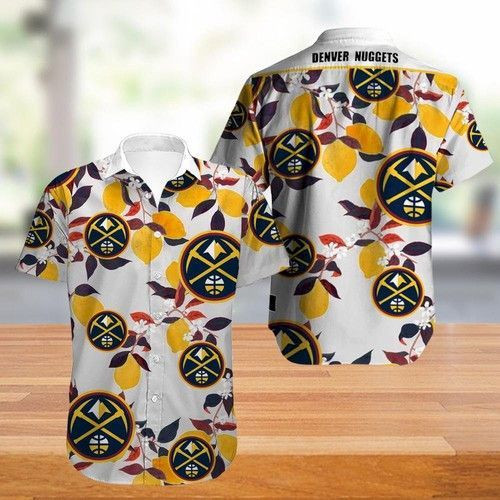 Denver Nuggets Hawaiian Shirt Tropical Aloha Button Up