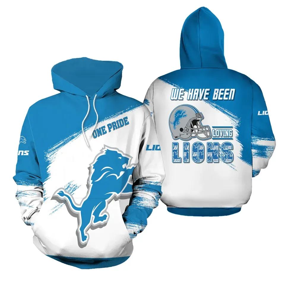 Detroit Lions Game Day Football NFL 3D All Over Print Hoodie