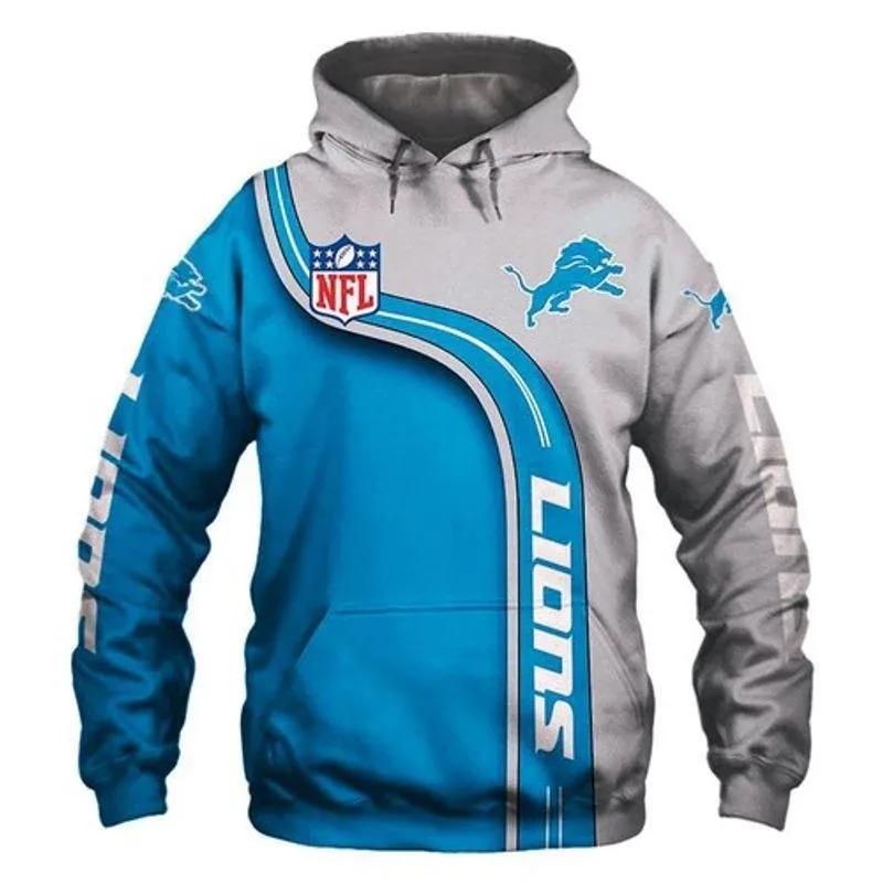 Detroit Lions Highway Letter NFL 3D All Over Print Hoodie